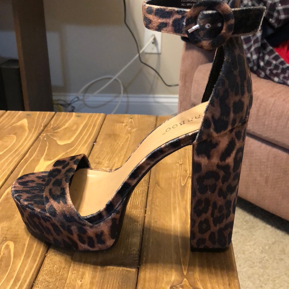 Cheetah print heels